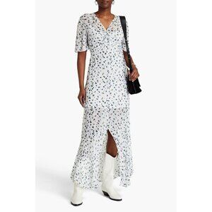 NWOT RAG & BONE Tamar twist-front floral-print georgette maxi dress size 2
